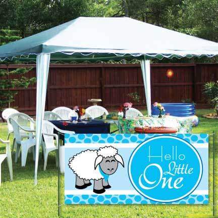 Hello Little One Baby Waterproof Vinyl Banner
