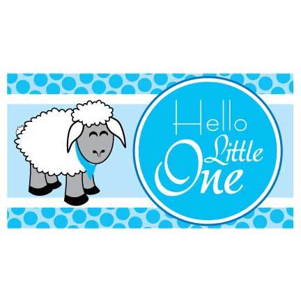 Hello Little One Baby Waterproof Vinyl Banner - Image 2