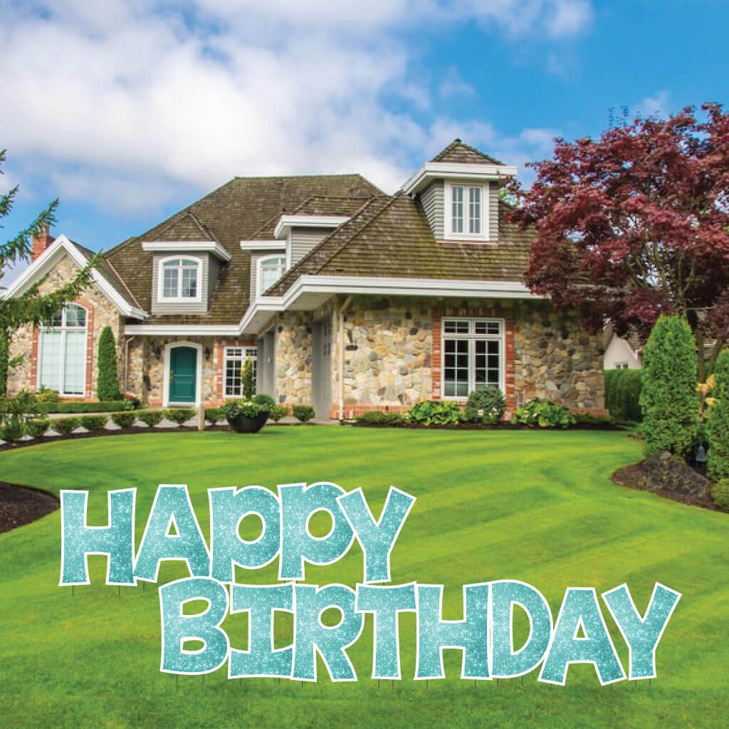 Sparkle 22.75" KG The Last Time Happy Birthday Yard Greeting 13 pc set - Image 12