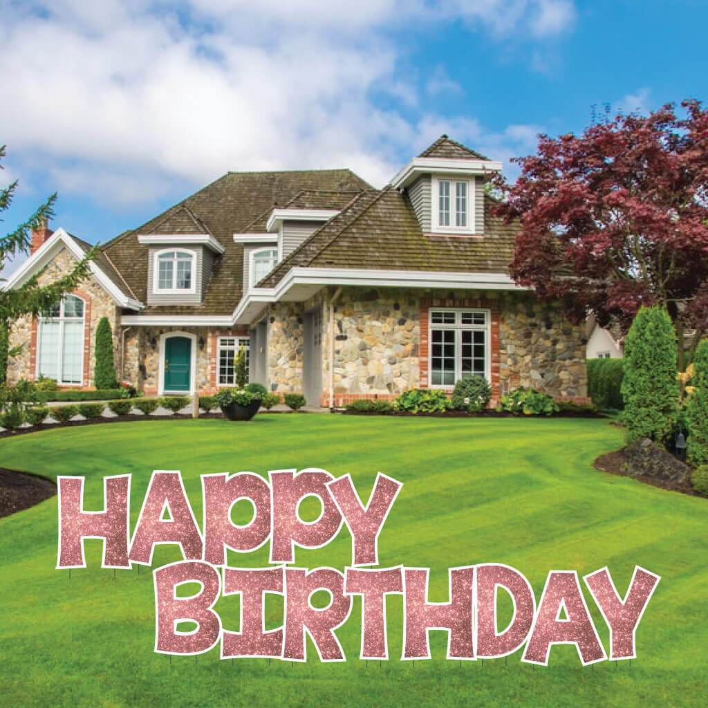 Sparkle 22.75" KG The Last Time Happy Birthday Yard Greeting 13 pc set - Image 17
