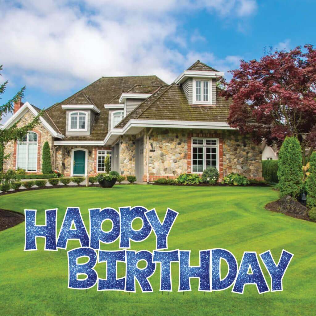 Sparkle 22.75" KG The Last Time Happy Birthday Yard Greeting 13 pc set - Image 2