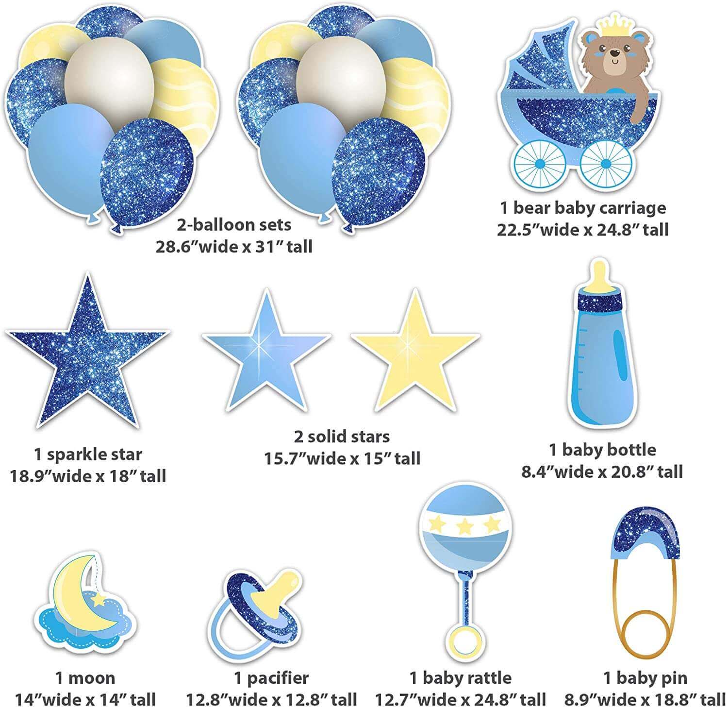 Sparkle Baby Yard Card Flair & Accessories 11 Pc Set - Image 3