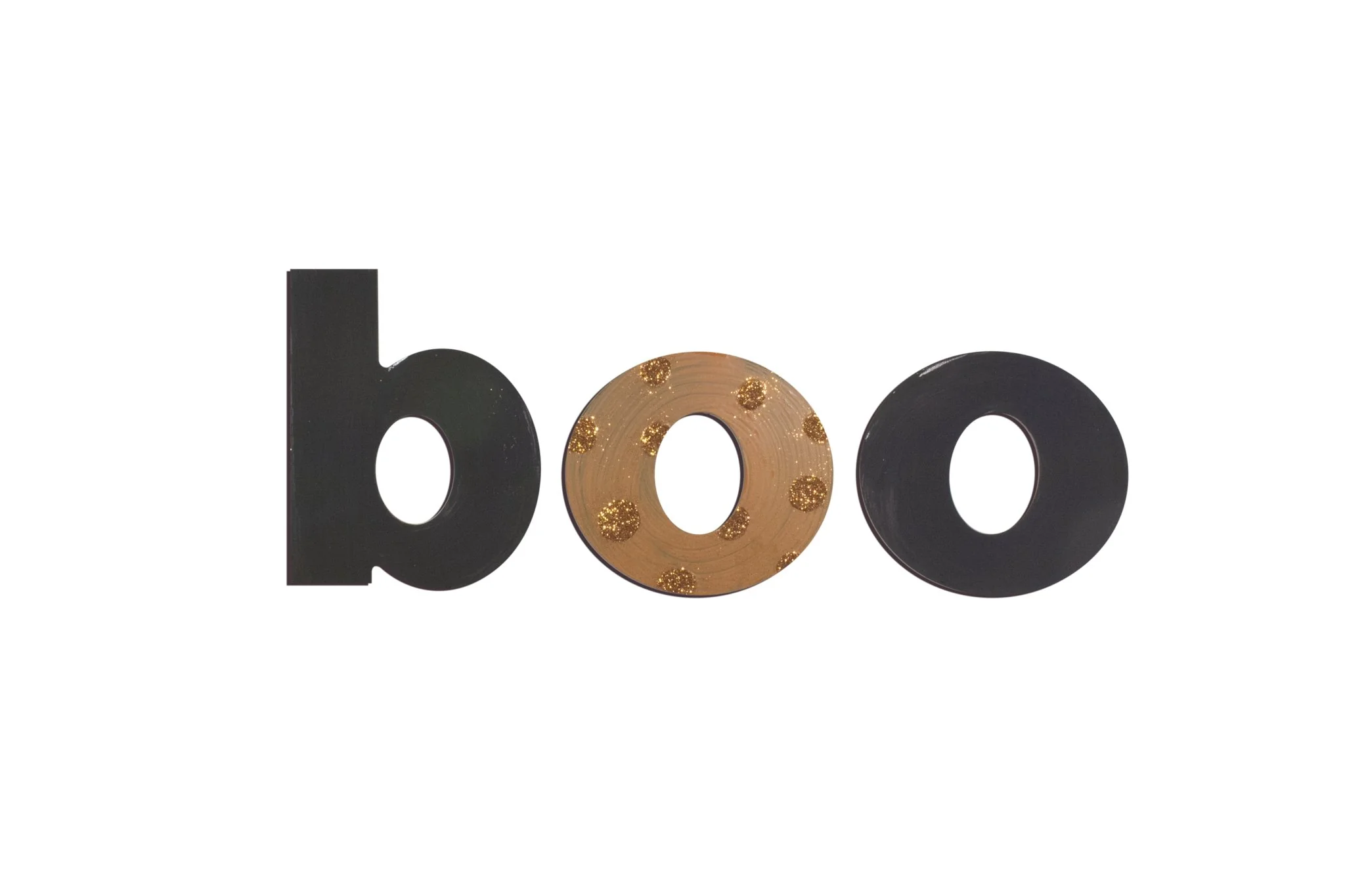 Boo Hand Painted Halloween Wall Word Decor - Image 2