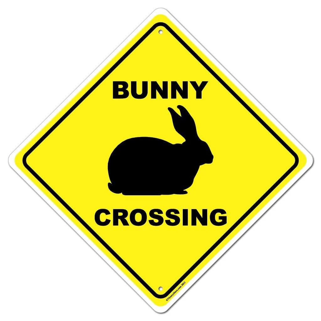 Bunny Crossing Sign or Sticker - Image 2