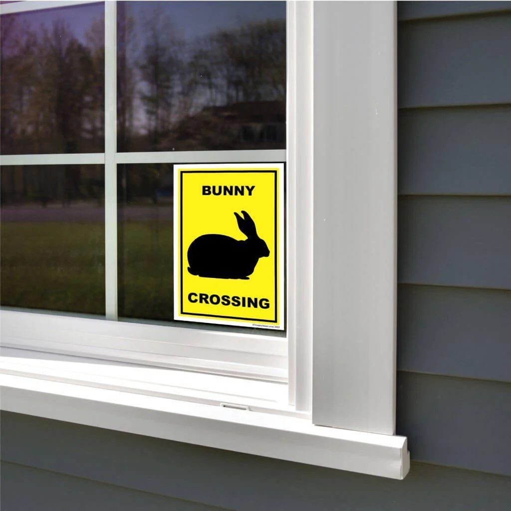 Bunny Crossing Sign or Sticker - Image 8