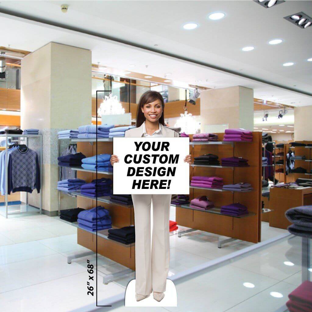 Life Size Stand Up Cutout | Business Lady #2 - Image 3