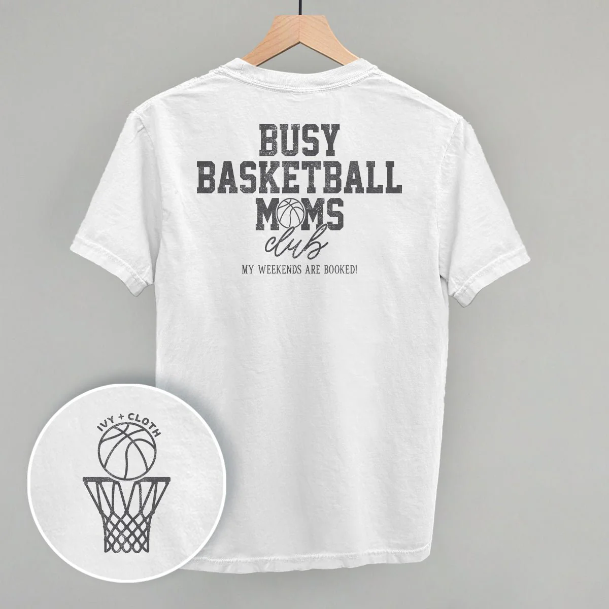 Busy Basketball Moms Club (Back Print) - Image 2