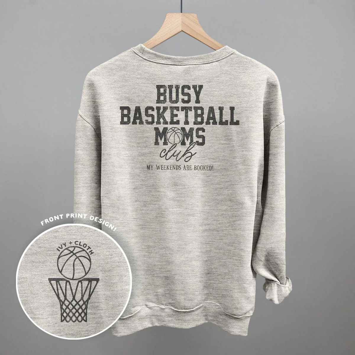 Busy Basketball Moms Club (Back Print) - Image 3