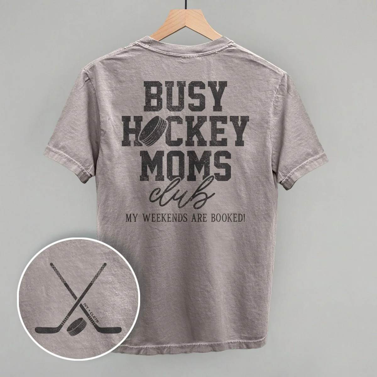 Busy Hockey Moms Club (Back Print) - Image 4