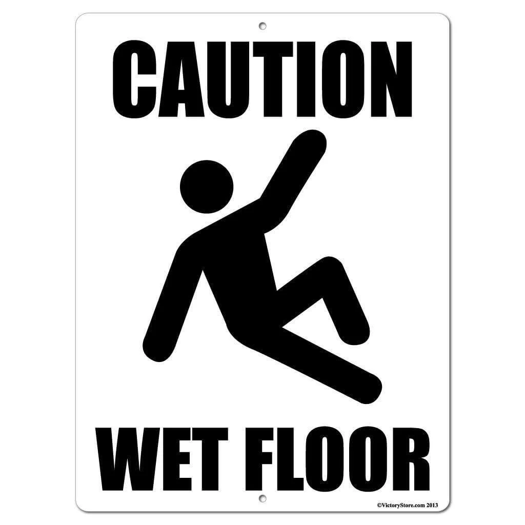Caution Wet Floor Sign or Sticker - Image 4