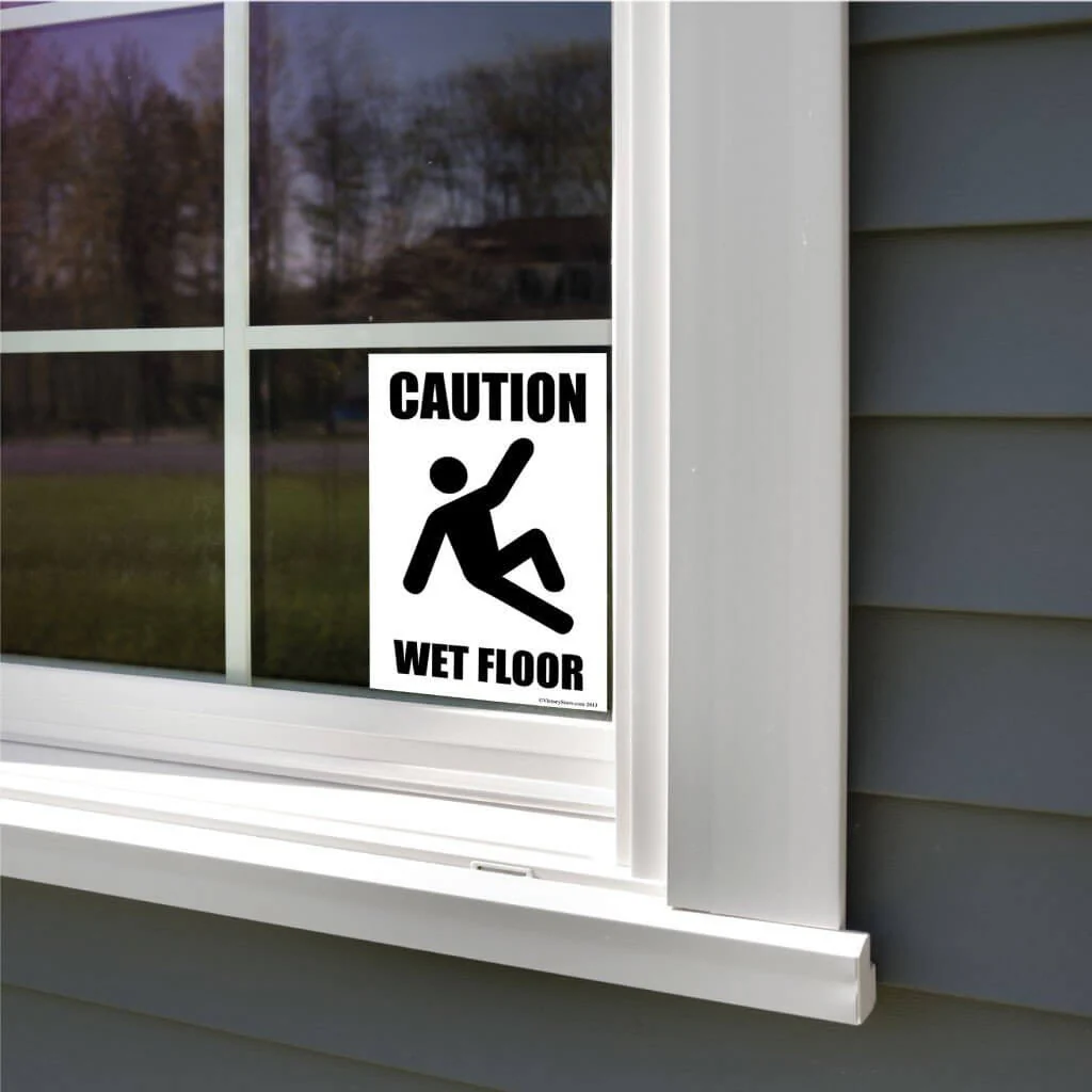 Caution Wet Floor Sign or Sticker - Image 6
