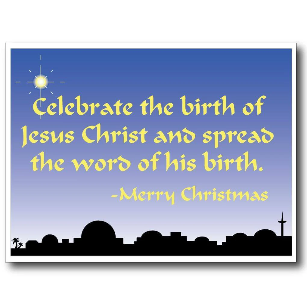 Celebrate the Birth of Jesus Christ Christmas Lawn Sign | Pair of EZ Stakes Included - Image 2