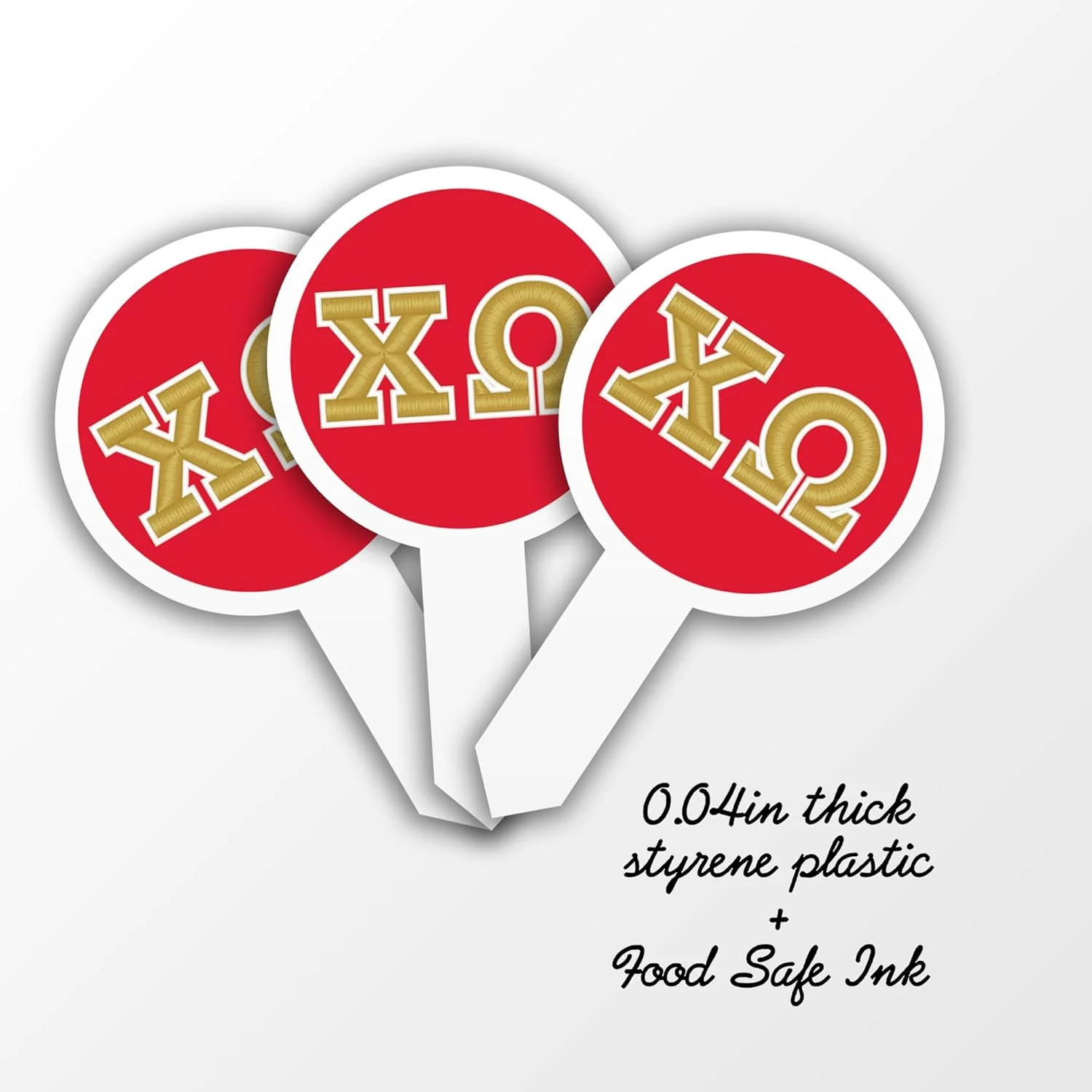 Chi Omega Cupcake Toppers - Officially Licensed - Image 5