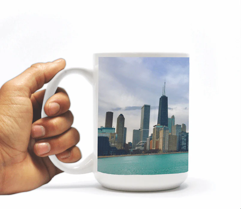 Chicago Skyline Mug & Coaster Gift Pack - Image 4