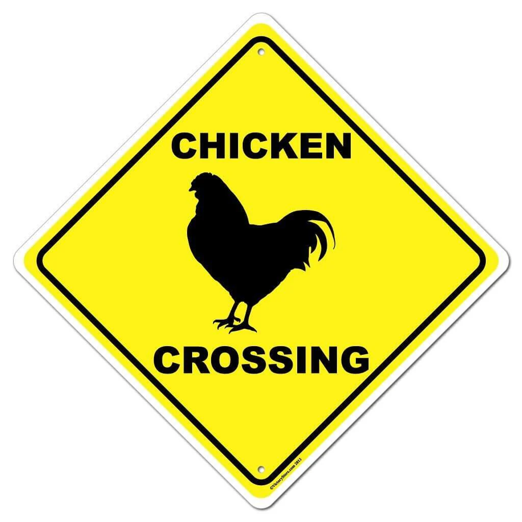 Chicken Crossing Sign or Sticker - Image 2