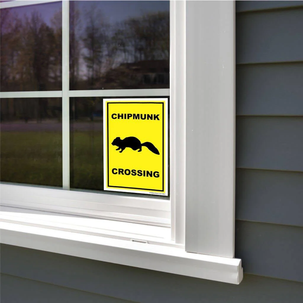 Chipmunk Crossing Sign or Sticker - Image 8