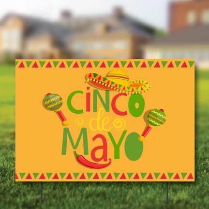Cinco de Mayo Banner & Yard Signs Set - Image 4