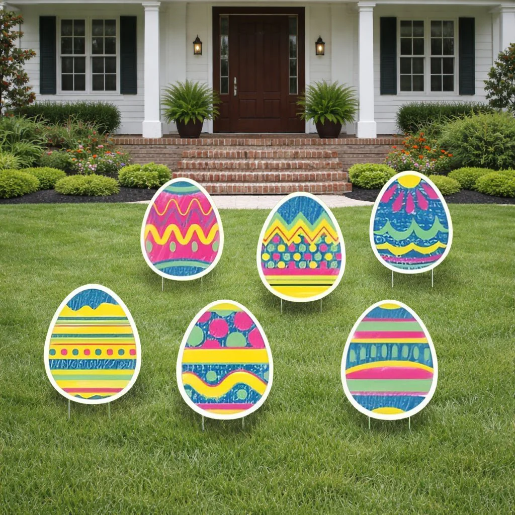 Color-by-Number Easter Egg Yard Cards Set of 6
