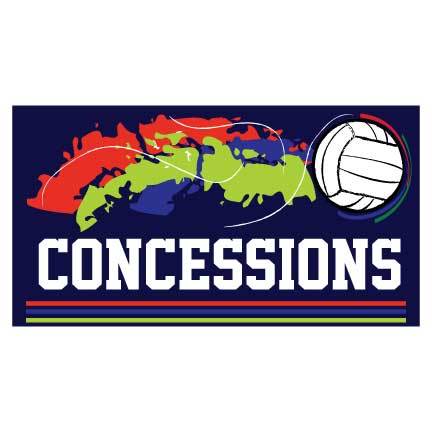 Volleyball Concessions Waterproof Vinyl Banner - Image 2