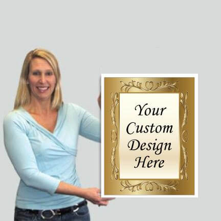 2' Giant Gold Anniversary Custom Greeting Card