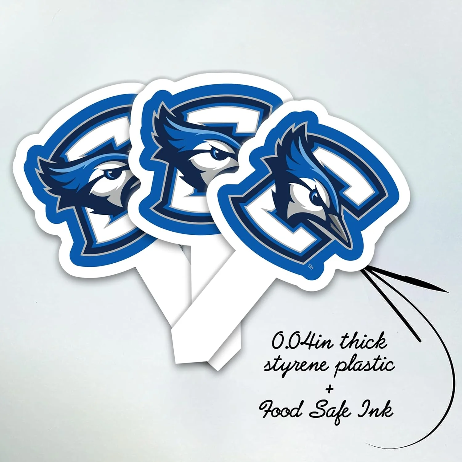 Creighton University Cupcake Toppers Officially Licensed - Solid Plastic - Image 10