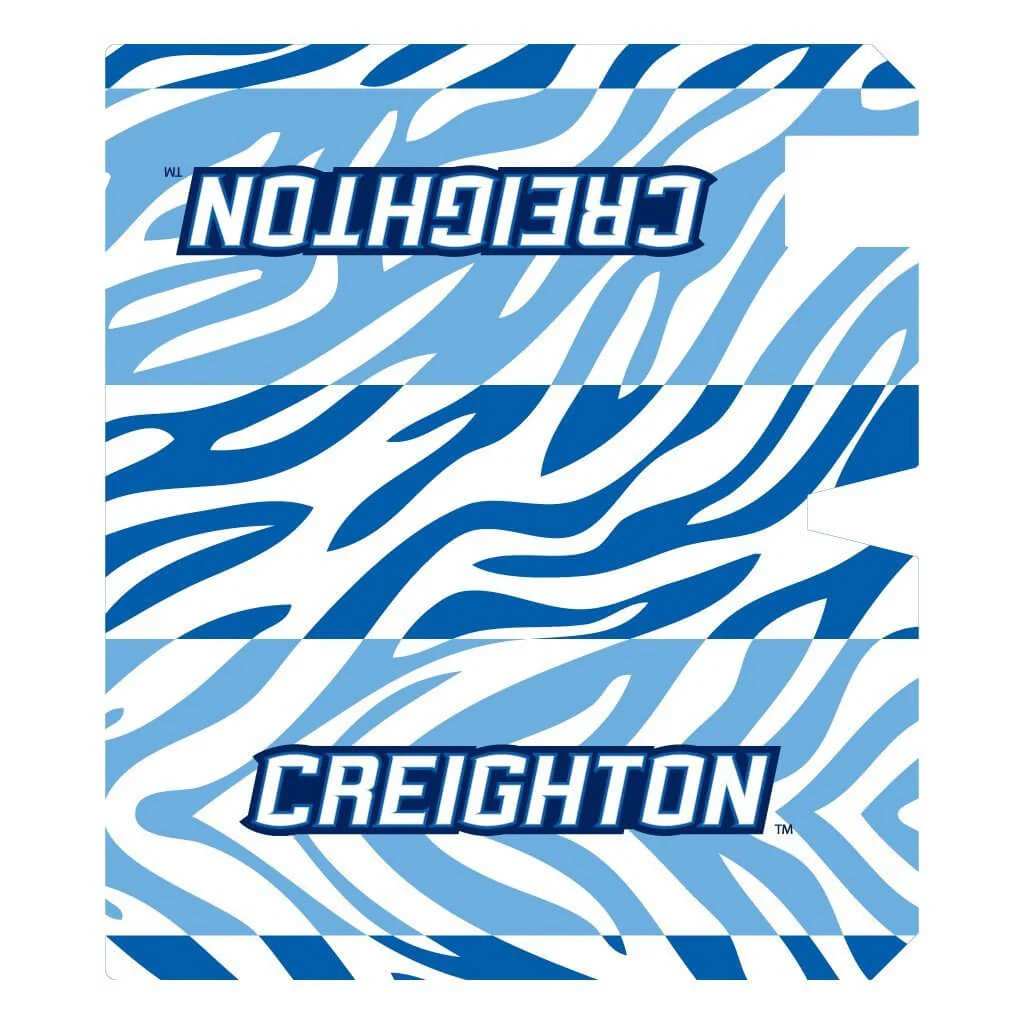 Creighton University Zebra Stripes Magnetic Mailbox Cover - Image 2
