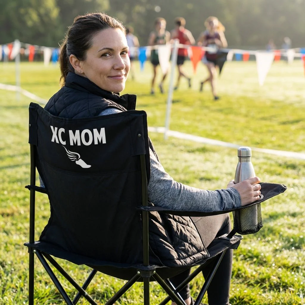 Cross Country Mom Black Folding Camping Chair - Image 2