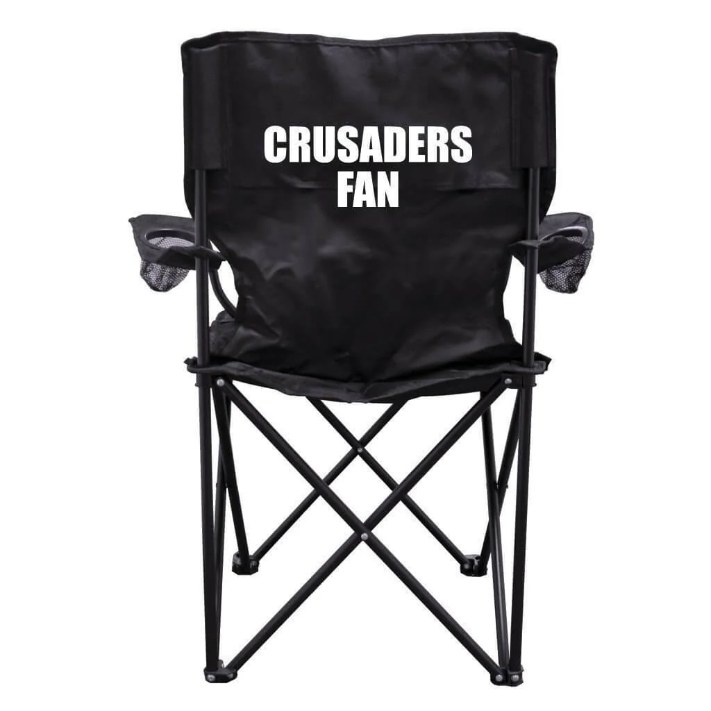 Crusaders Fan Black Folding Camping Chair
