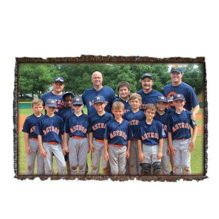 Custom Athlete Photo Blanket