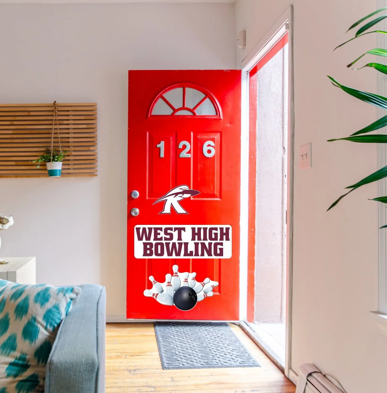 Custom Bowling Team Garage Door Magnet - Image 4