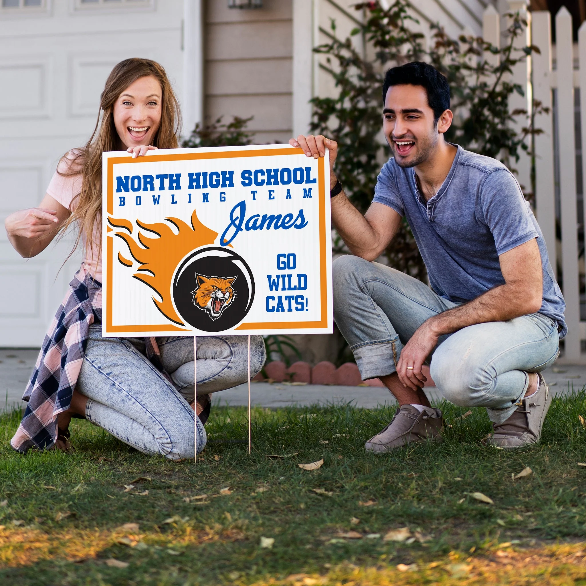 Bowling Team 18"x24" Custom Yard Signs – Durable & Weatherproof! - Image 3