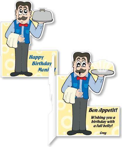 Custom Giant Waiter Greeting Card - Image 2