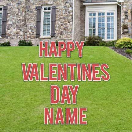 Custom Happy Valentine's Day Decorations and Yard Card Letters