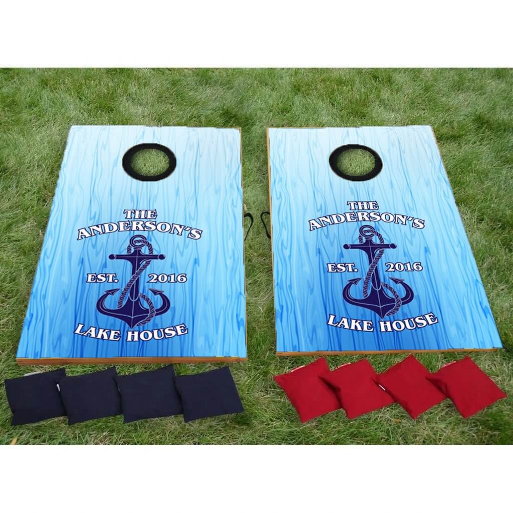 Custom Lake House Cornhole