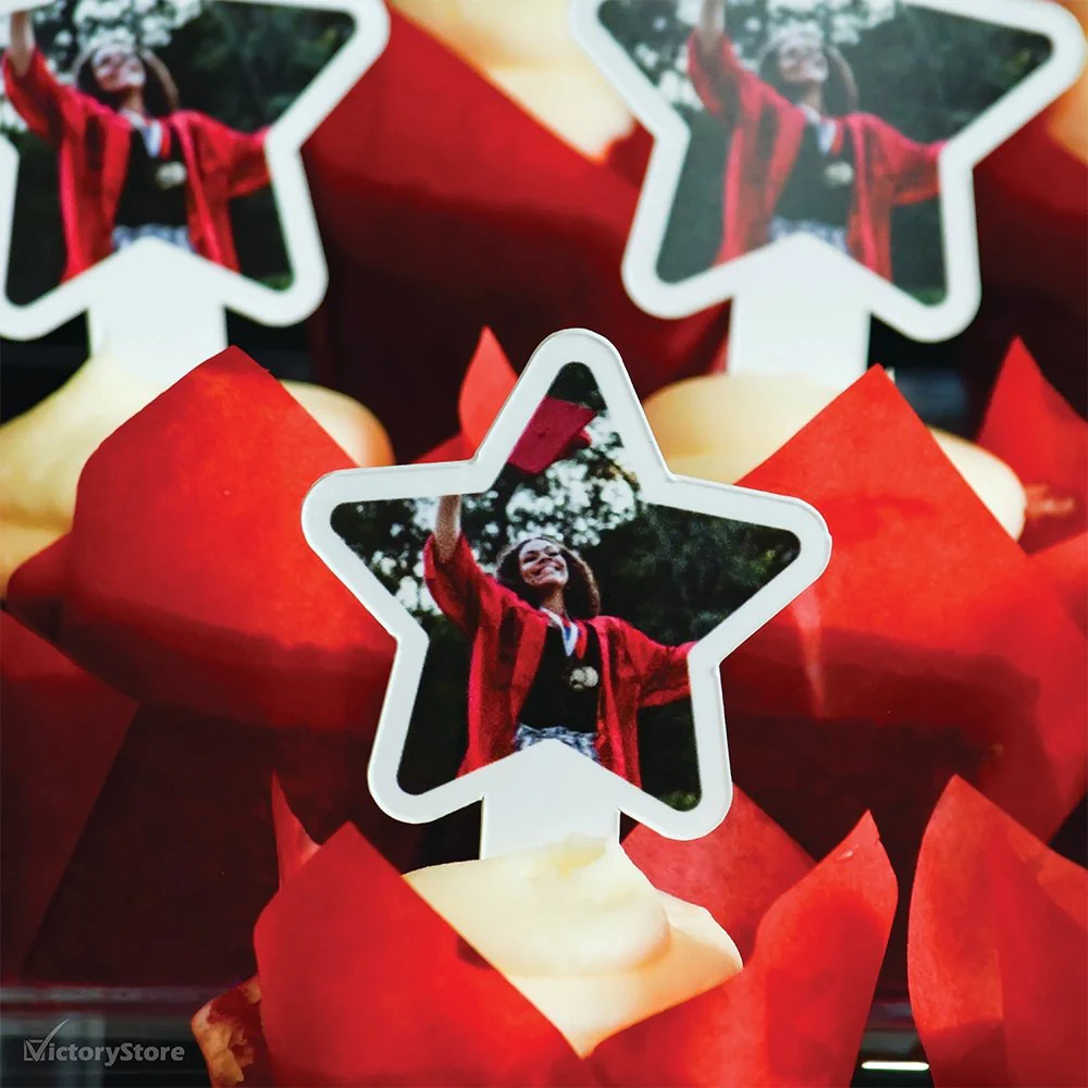 Custom Photo Cupcake Toppers - Shaped - Image 5