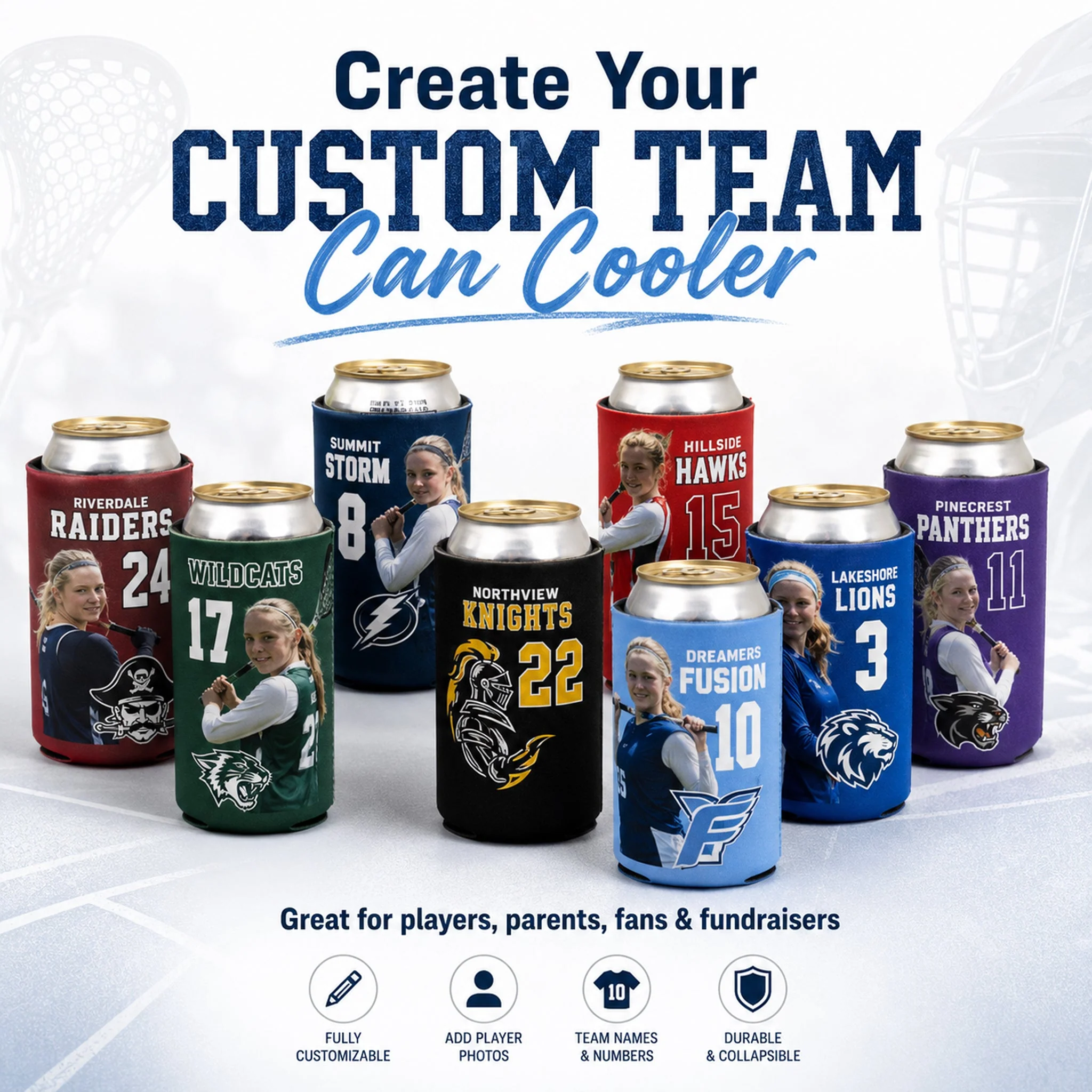 Custom Team Can Coolers - Image 2