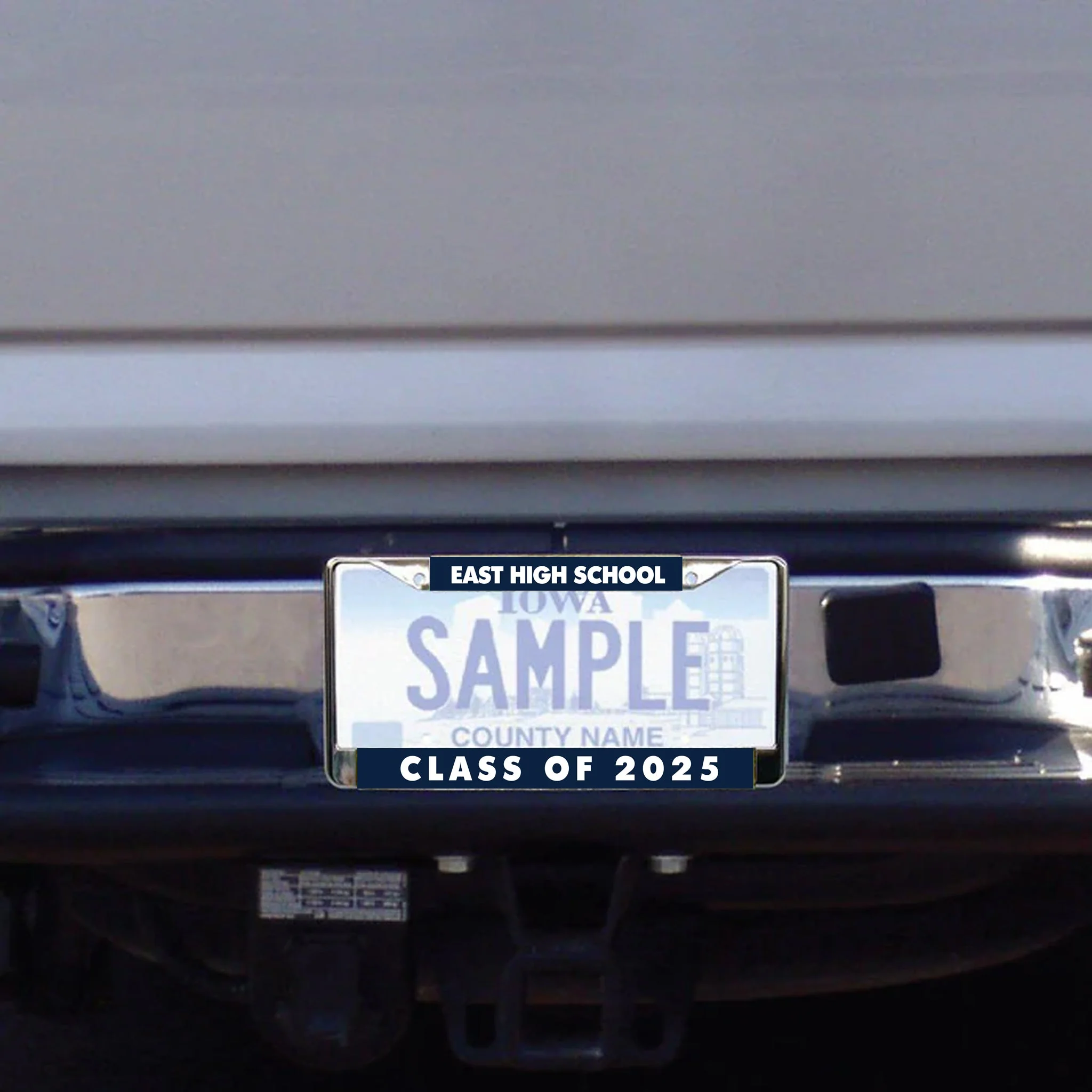 Custom School Name License Plate Frame - Class of 2025