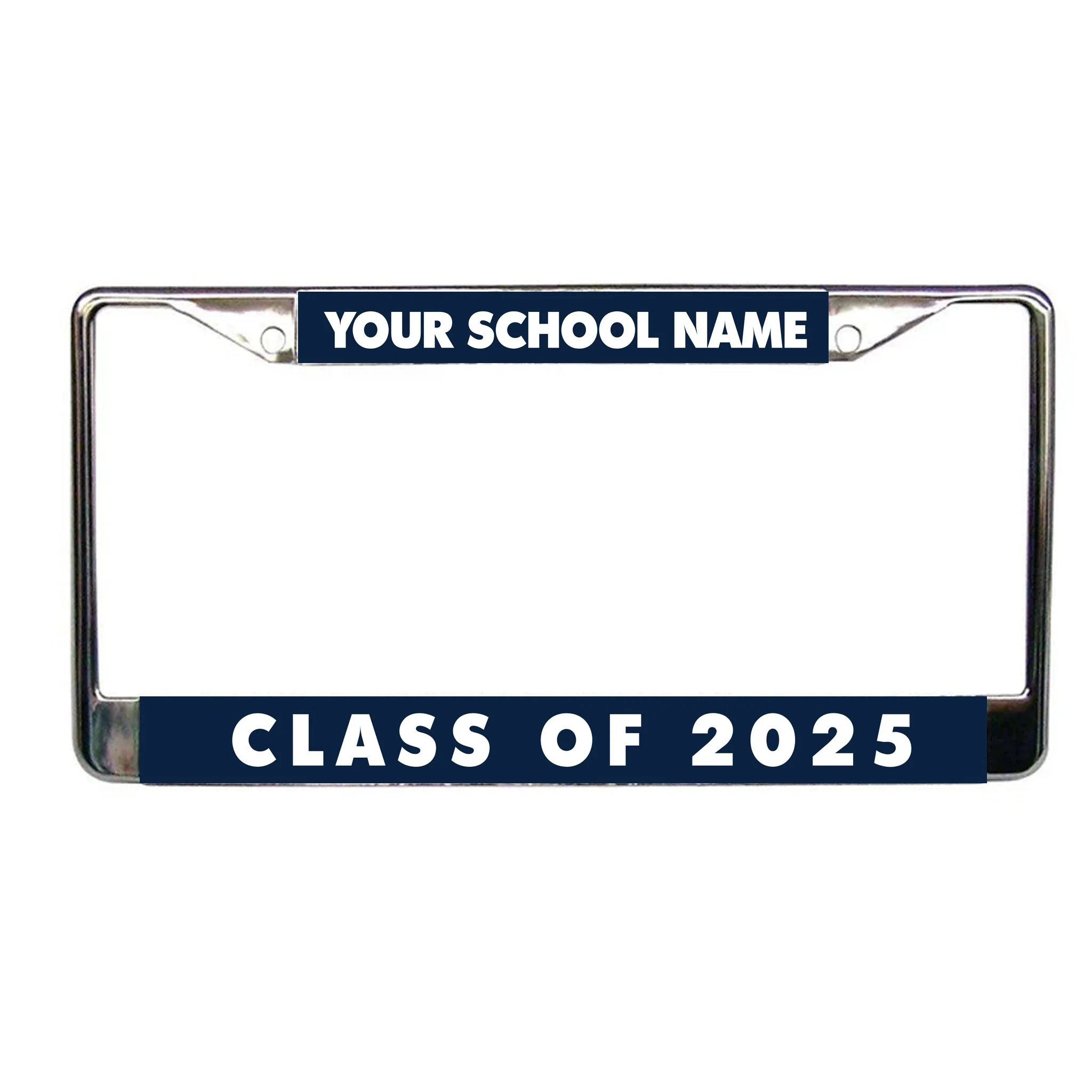 Custom School Name License Plate Frame - Class of 2025 - Image 3