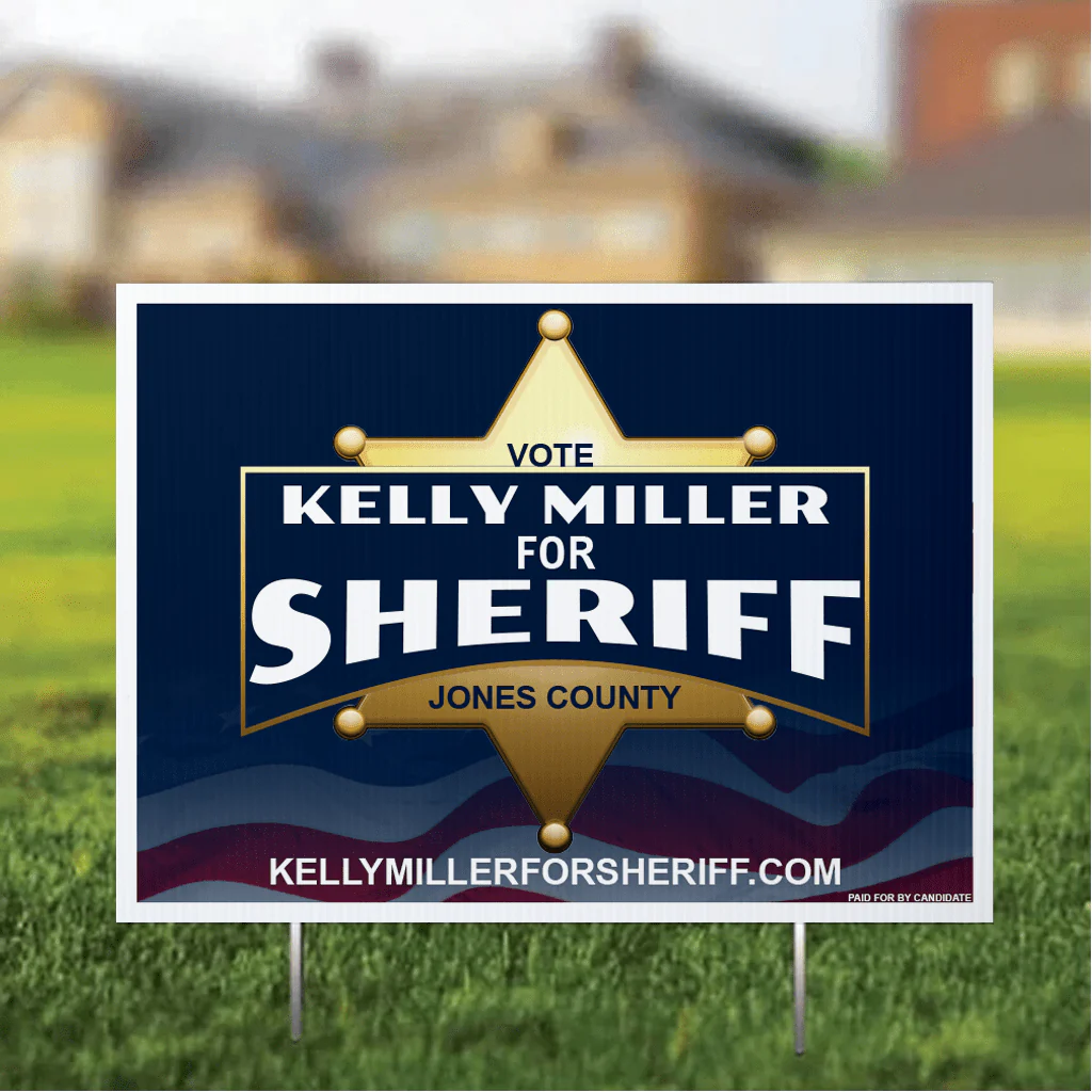 Custom Sheriff 18"x24" Yard Signs - Image 4