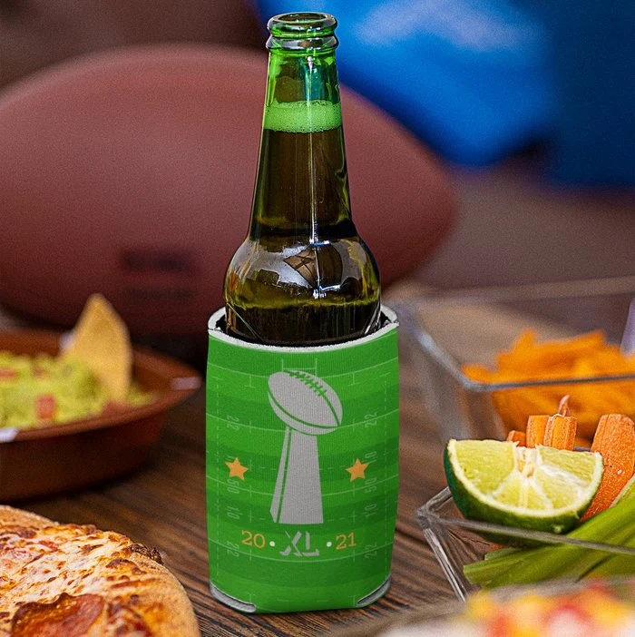 Custom Super Football Party Can Coolers Pack