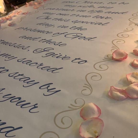Custom Wedding Aisle Runner - Image 3