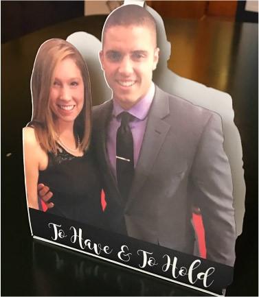 Custom Wedding Tabletop Tent Cutouts