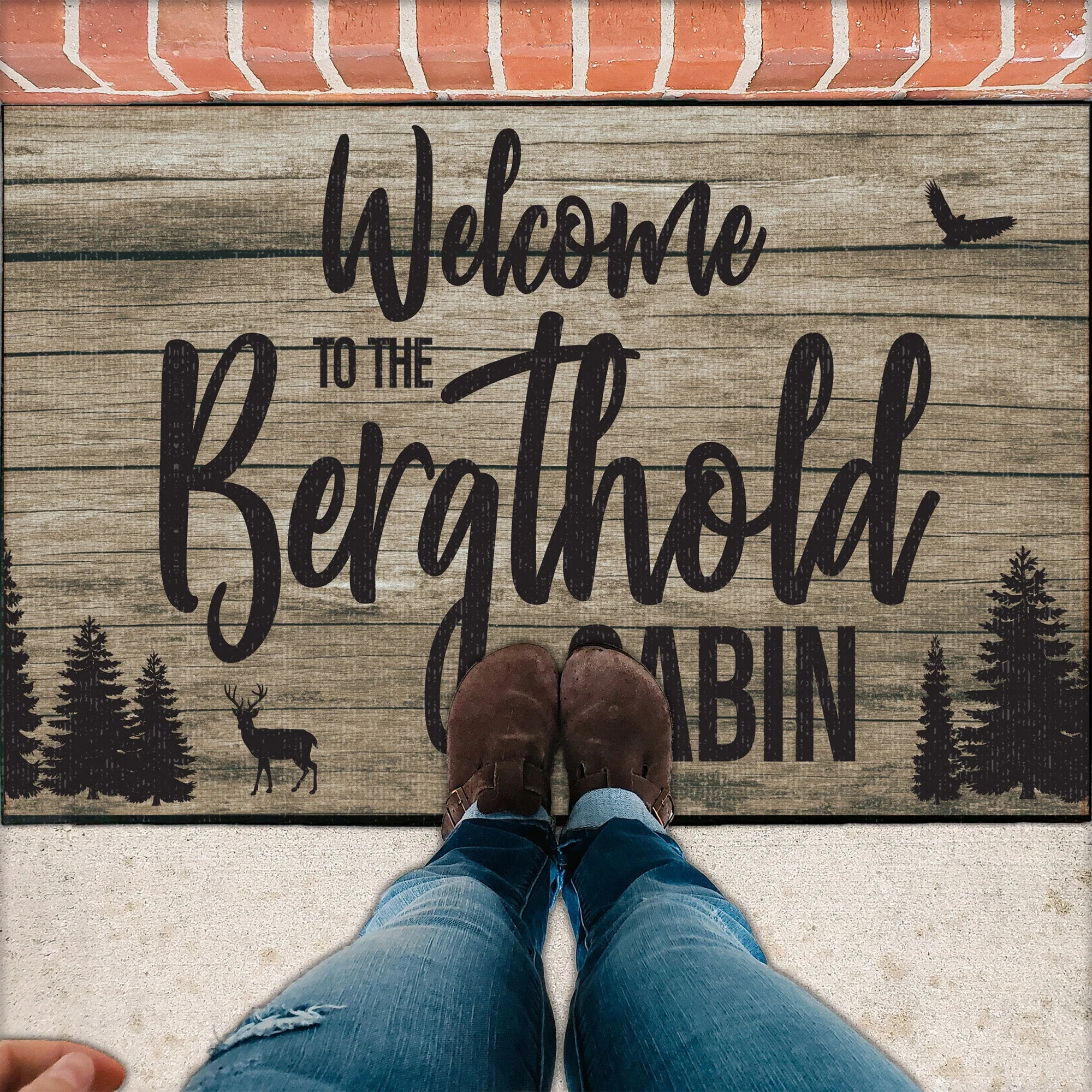 Personalized Welcome to the Cabin Doormat - Image 2