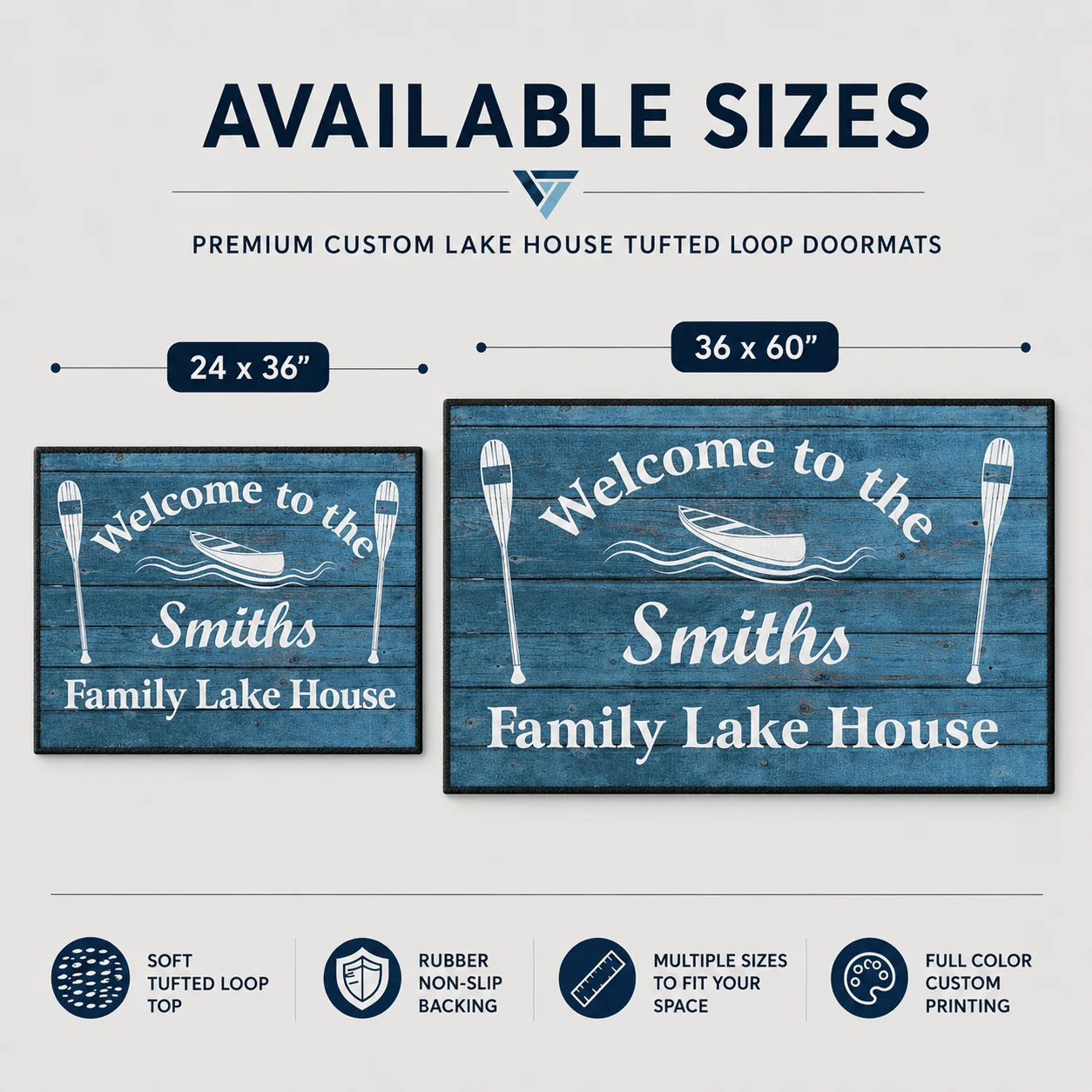 Personalized Family Lakehouse Doormat | Welcome to the Family - Image 10