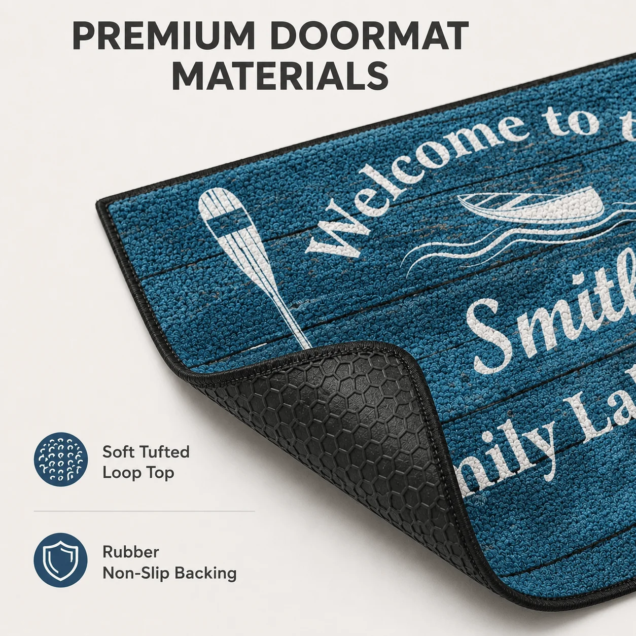 Personalized Family Lakehouse Doormat | Welcome to the Family - Image 5