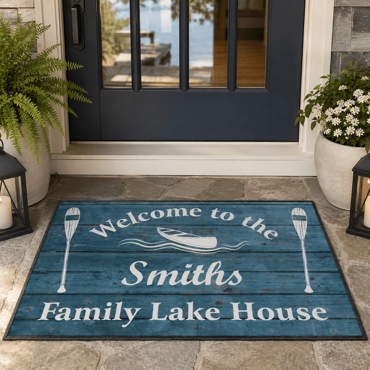 Personalized Family Lakehouse Doormat | Welcome to the Family - Image 6