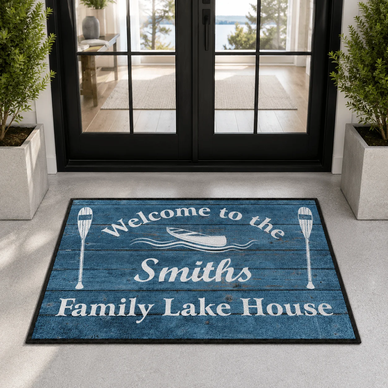 Personalized Family Lakehouse Doormat | Welcome to the Family - Image 7