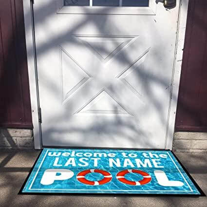 Custom Welcome to the Pool Doormat - Image 3