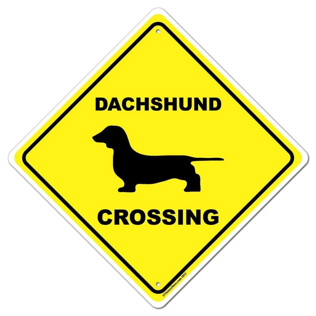 Dachshund Crossing Sign or Sticker - Image 2