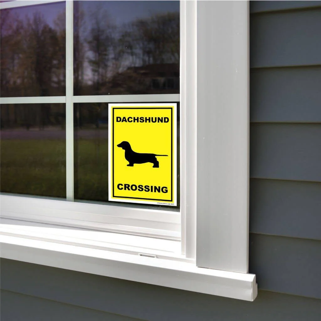 Dachshund Crossing Sign or Sticker - Image 8